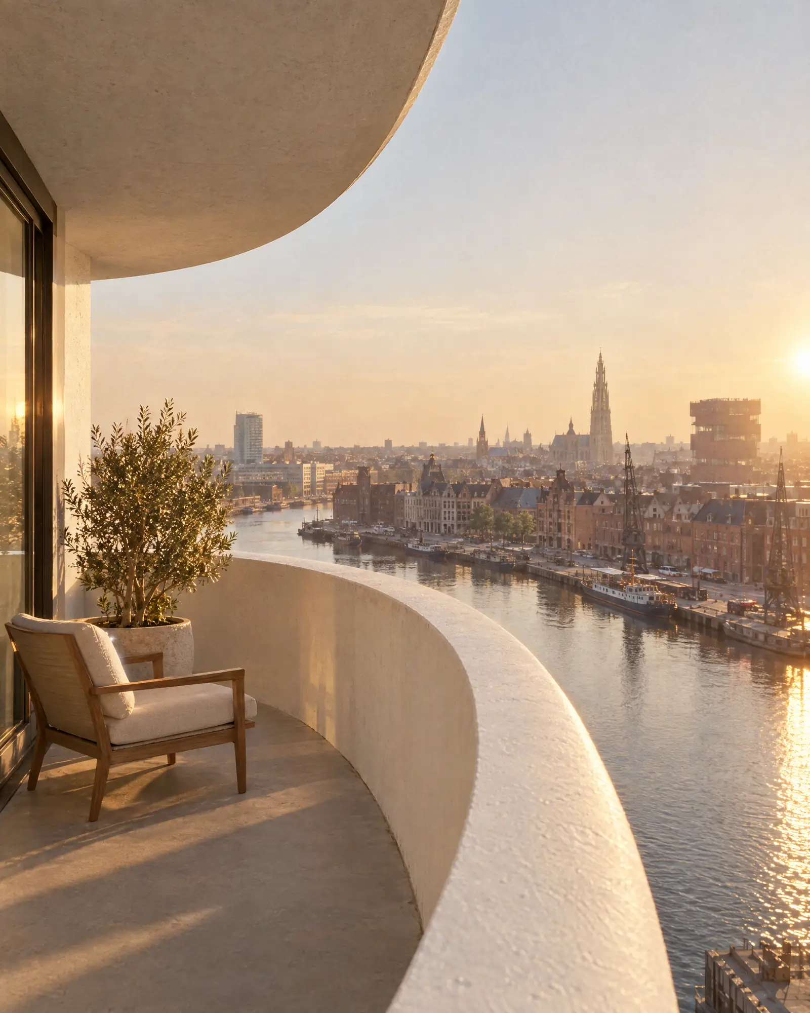 A balcony over the old docks
