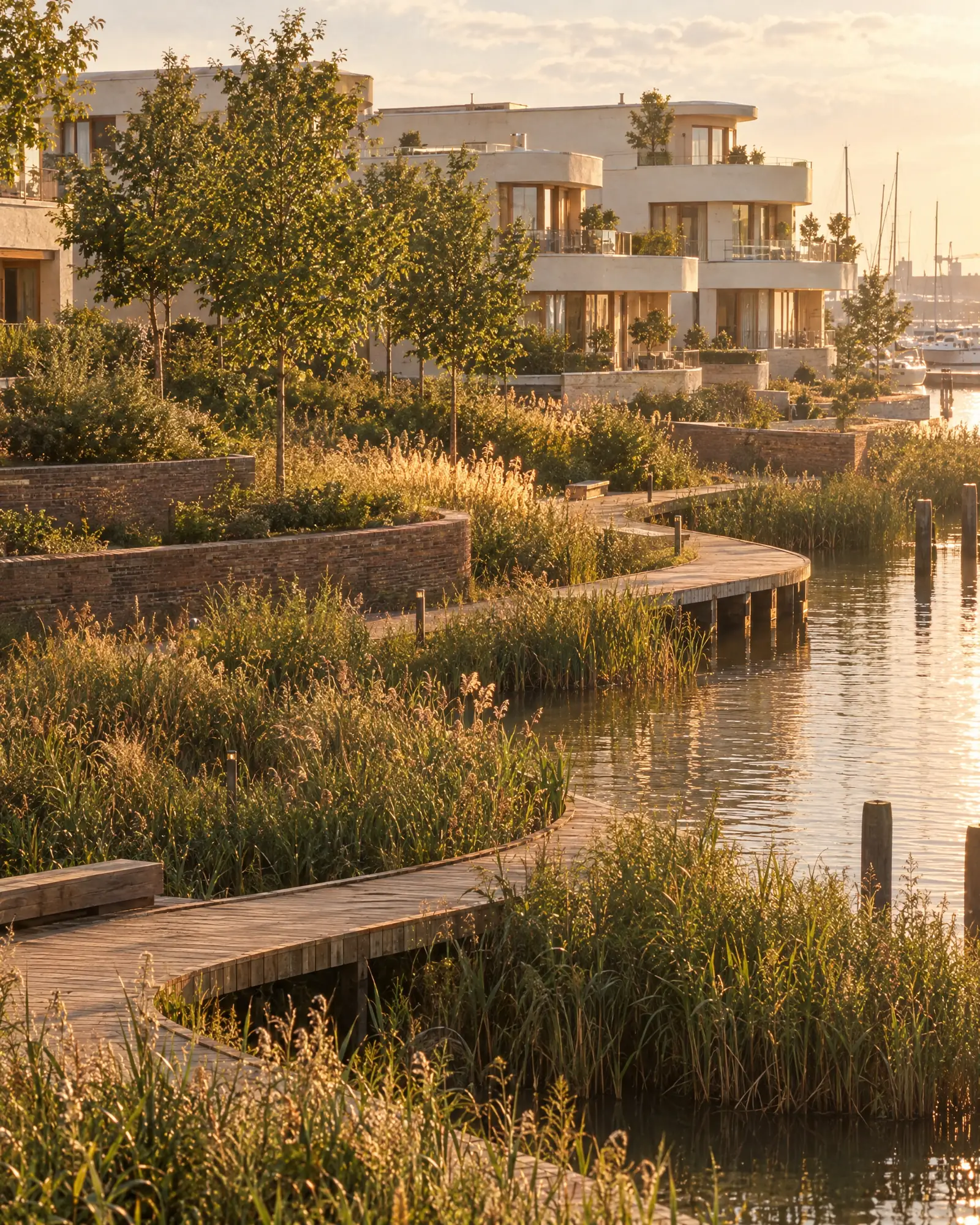 Fig. 2 · A quay planted as a tidal park, Rijnhaven